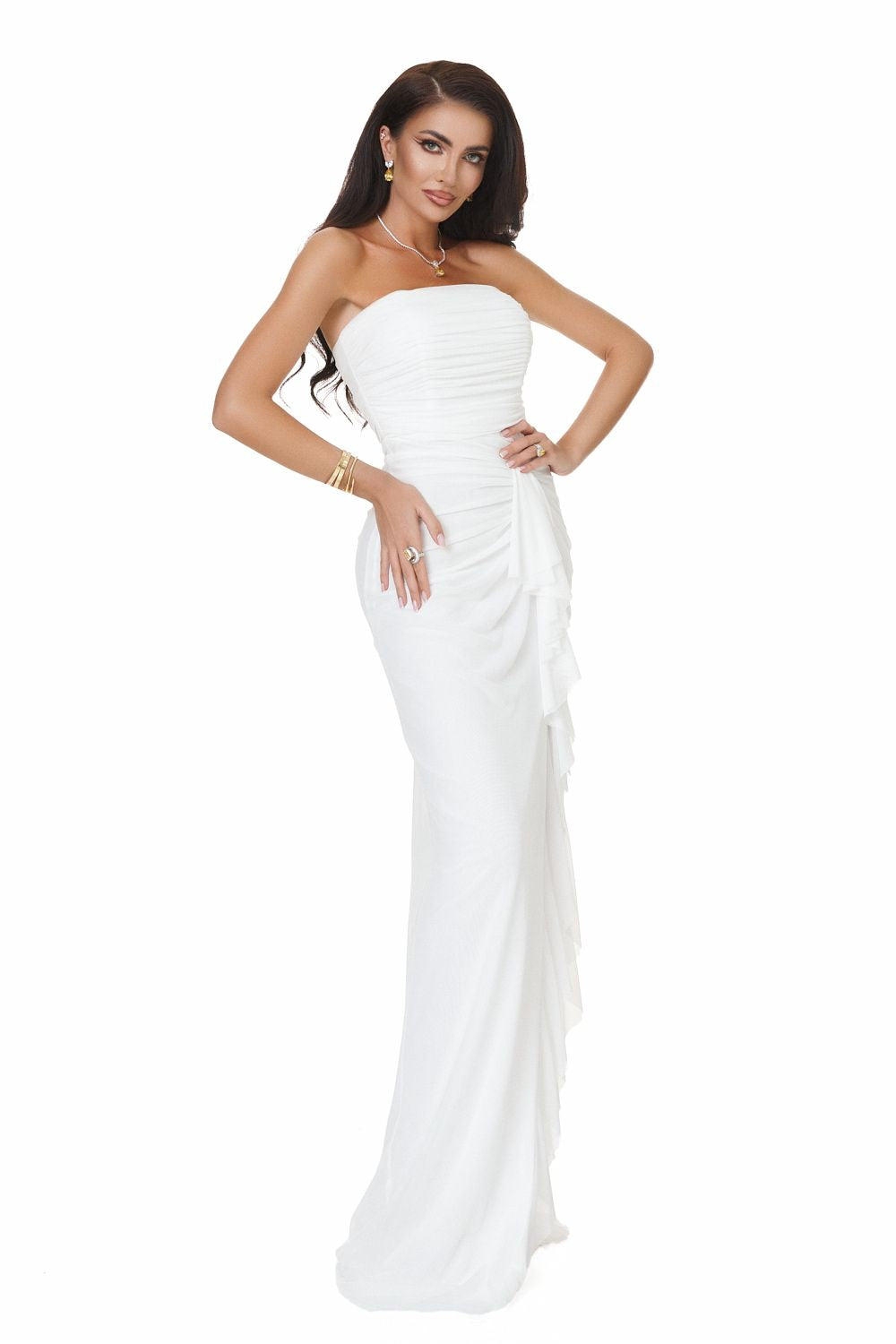 Petynina Bogas long white dress for ladies