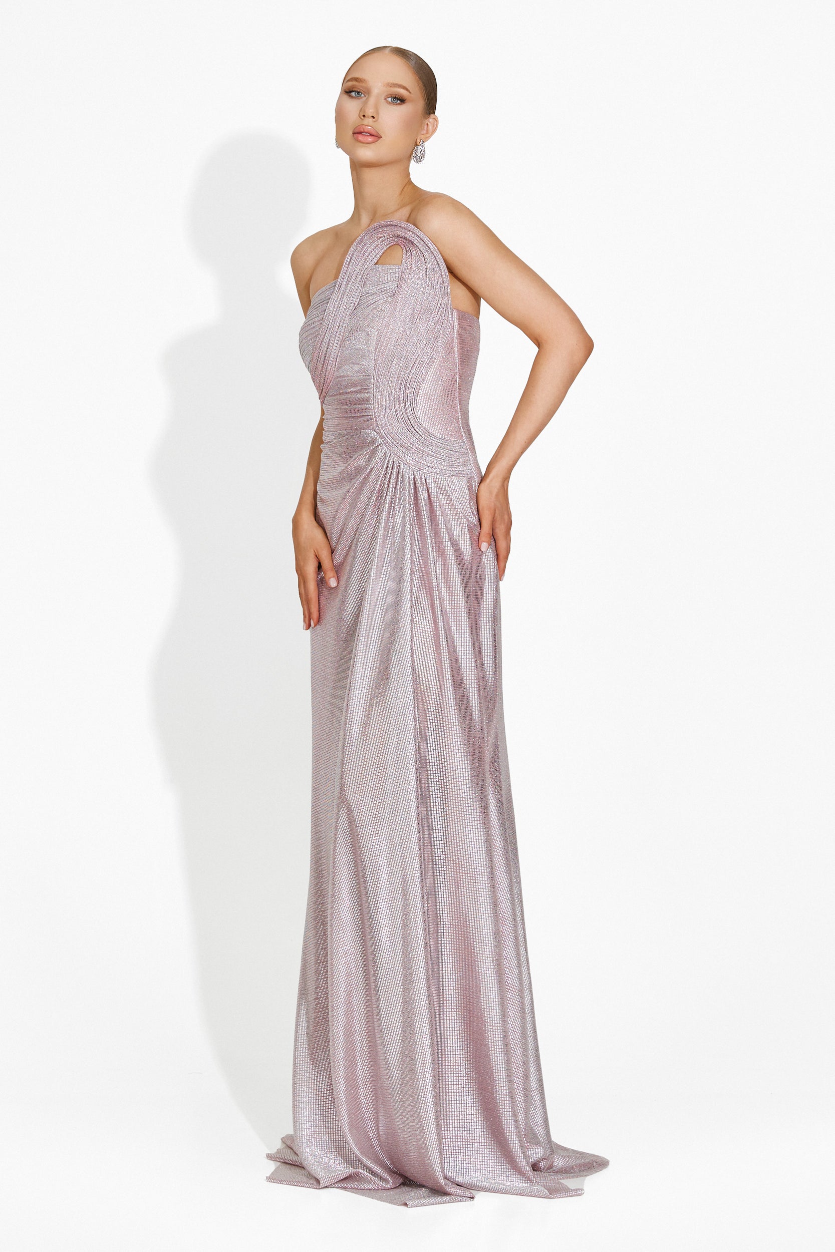 Rochie dama lunga argintie Almata Bogas