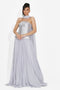 Rochie dama lunga argintie Rofelia Bogas