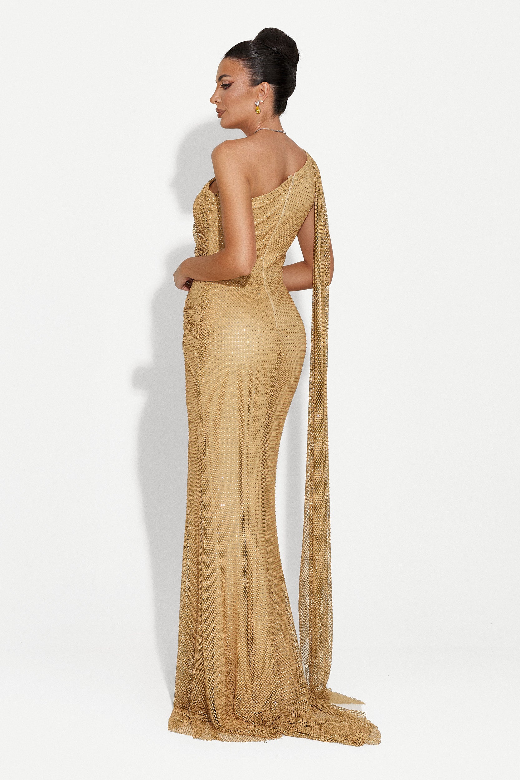 Beige long dress for women Casida Bogas