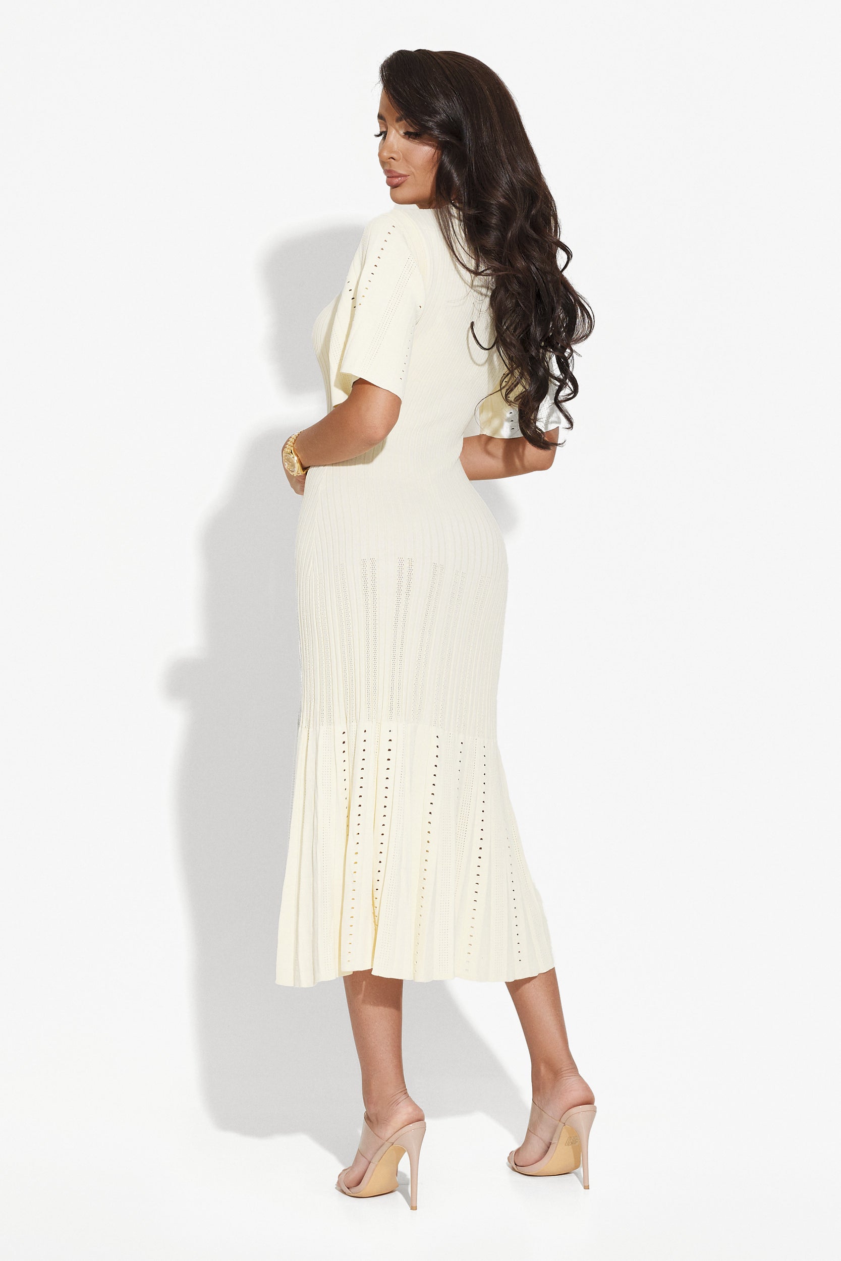 Rochie dama lunga bej Melona Bogas