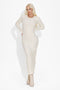 Zarsa Bogas Long Beige Ladies Dress
