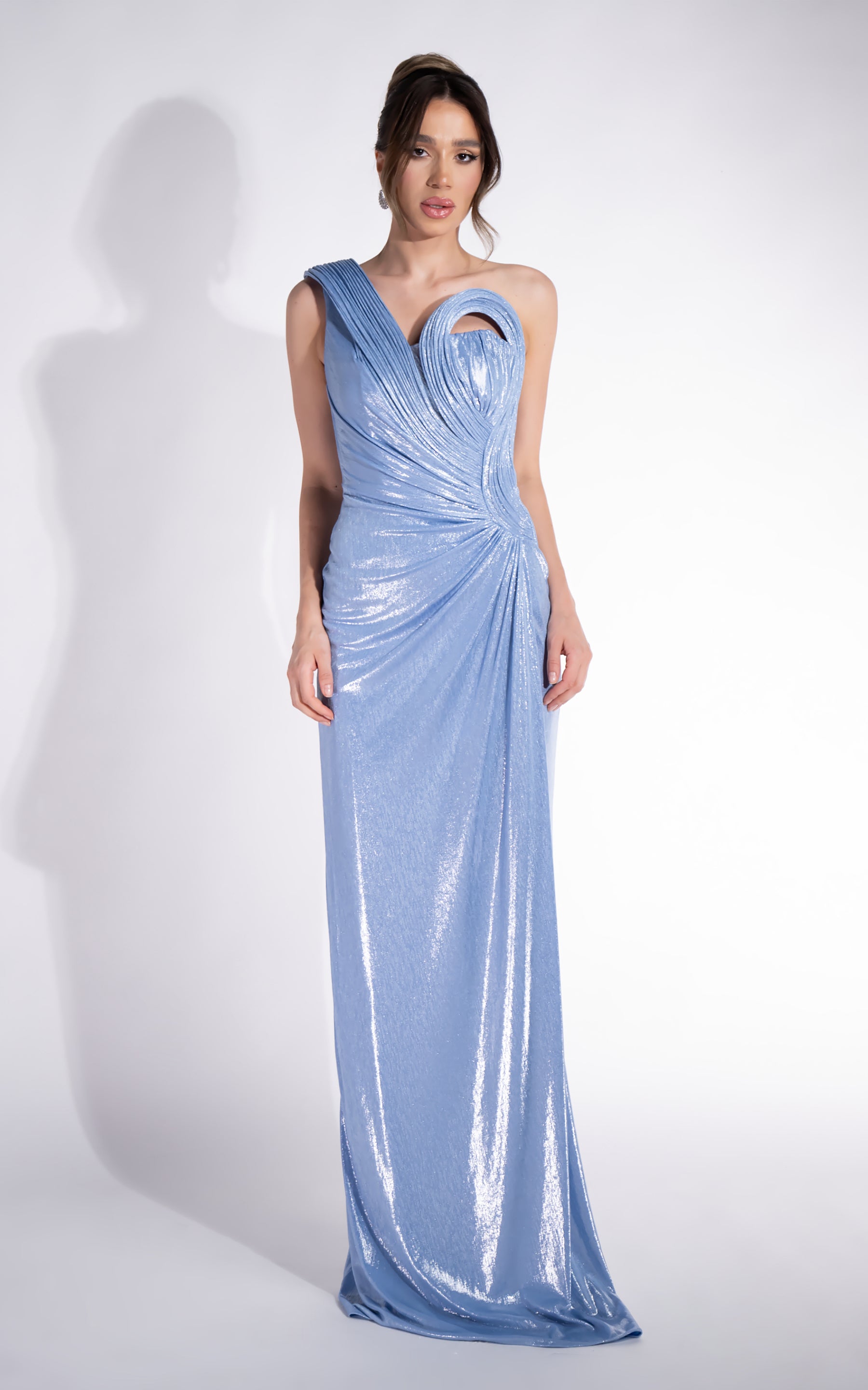 Rochie dama lunga bleu Chantela Bogas