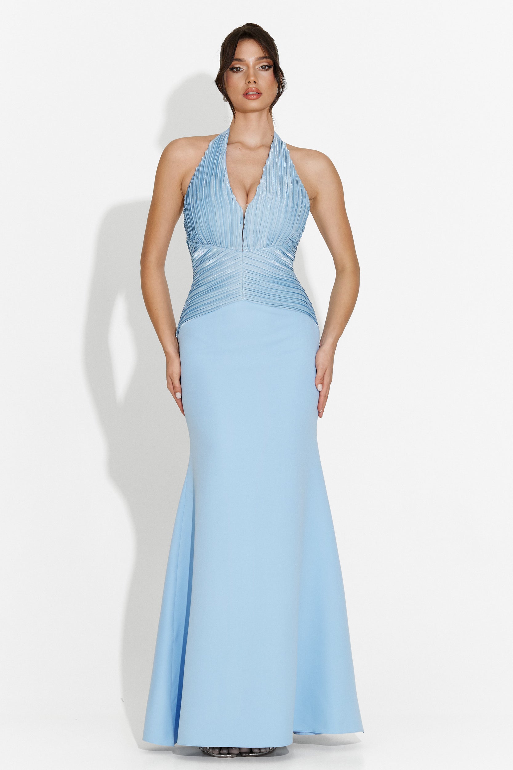 Long blue dress for ladies Cicy Bogas