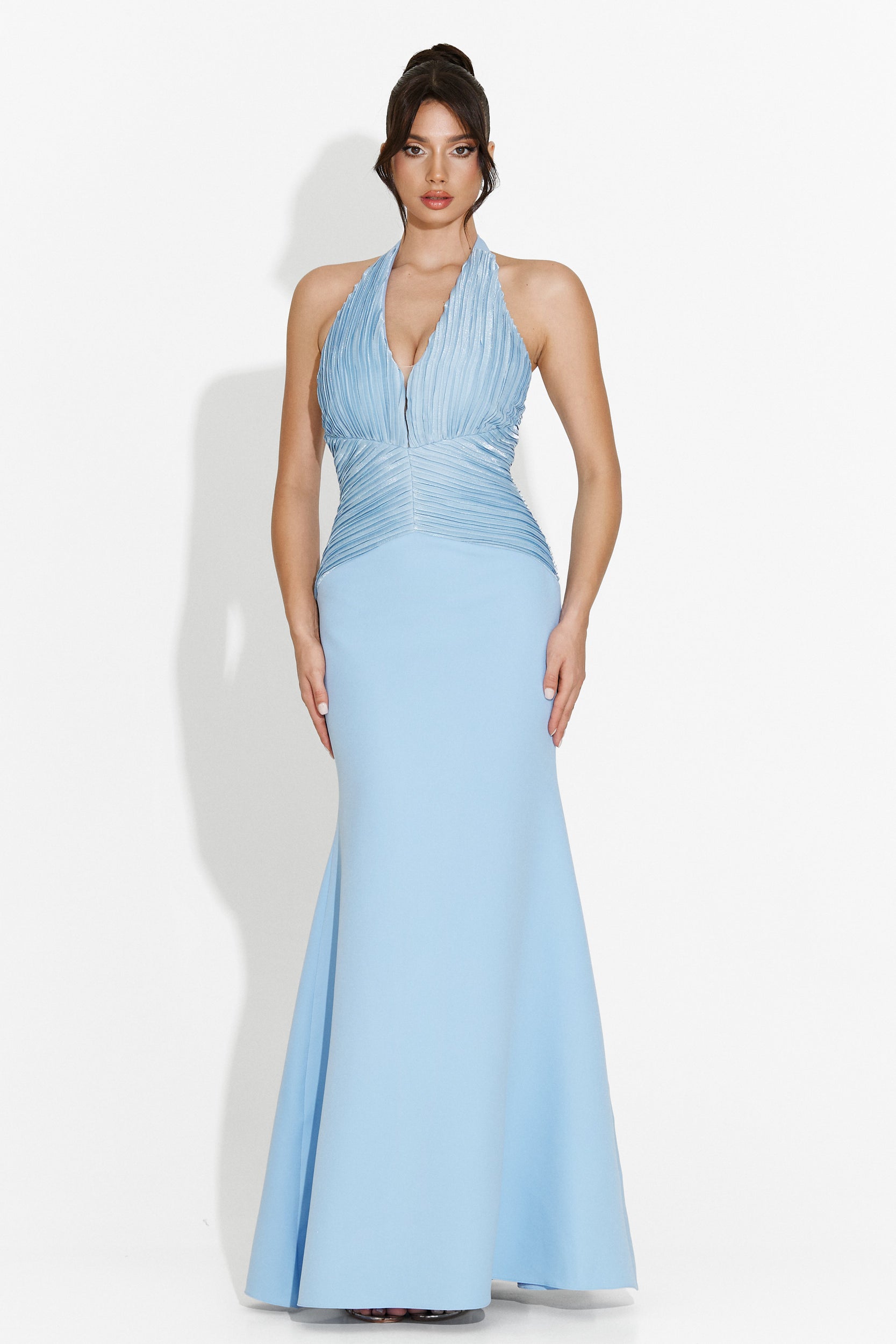 Long blue dress for ladies Cicy Bogas