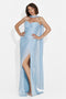 Rochie dama lunga bleu Greta Bogas