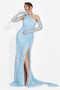 Rochie dama lunga bleu Heliena Bogas
