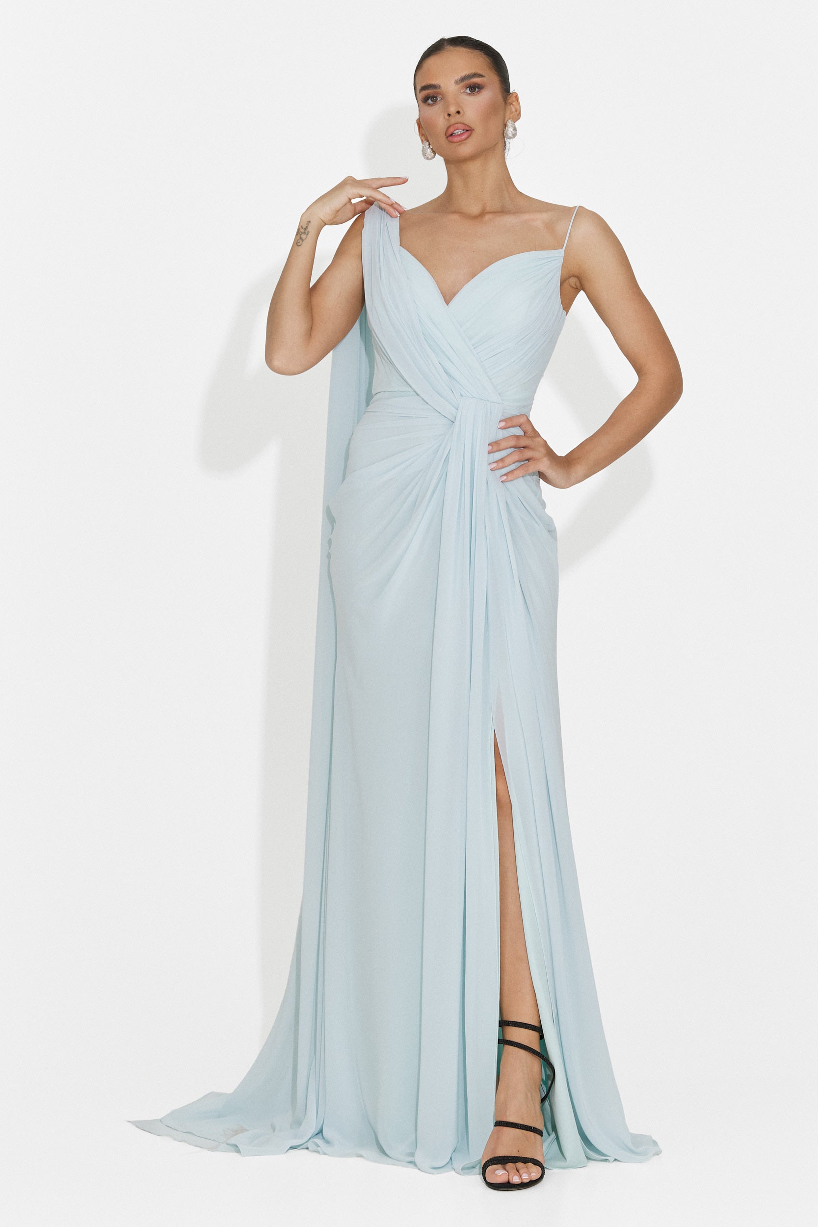 Rochie dama lunga bleu Lino Bogas