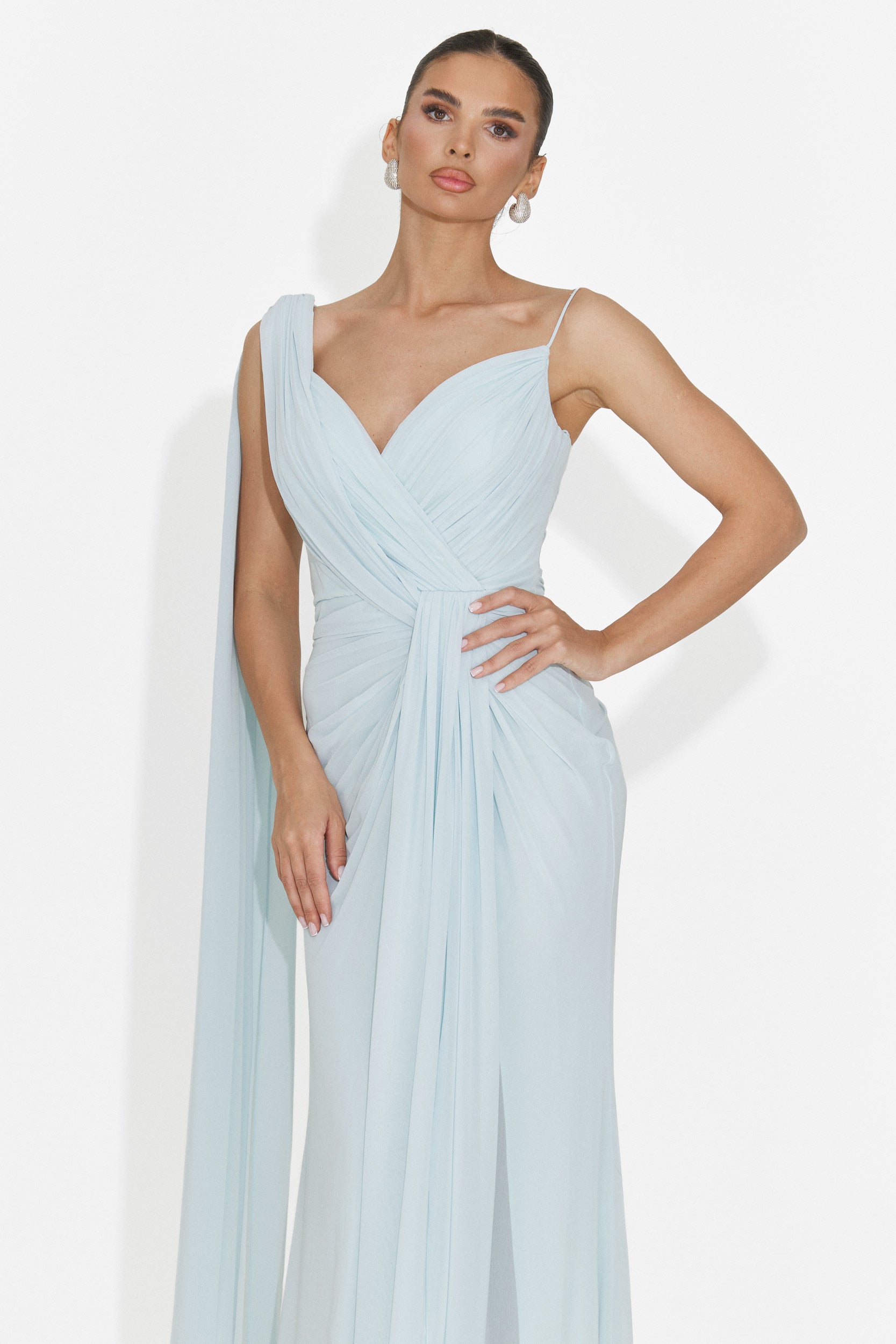 Rochie dama lunga bleu Lino Bogas
