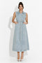 Rochie dama lunga bleu Malynda Bogas