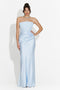 Rochie dama lunga bleu Monie Bogas