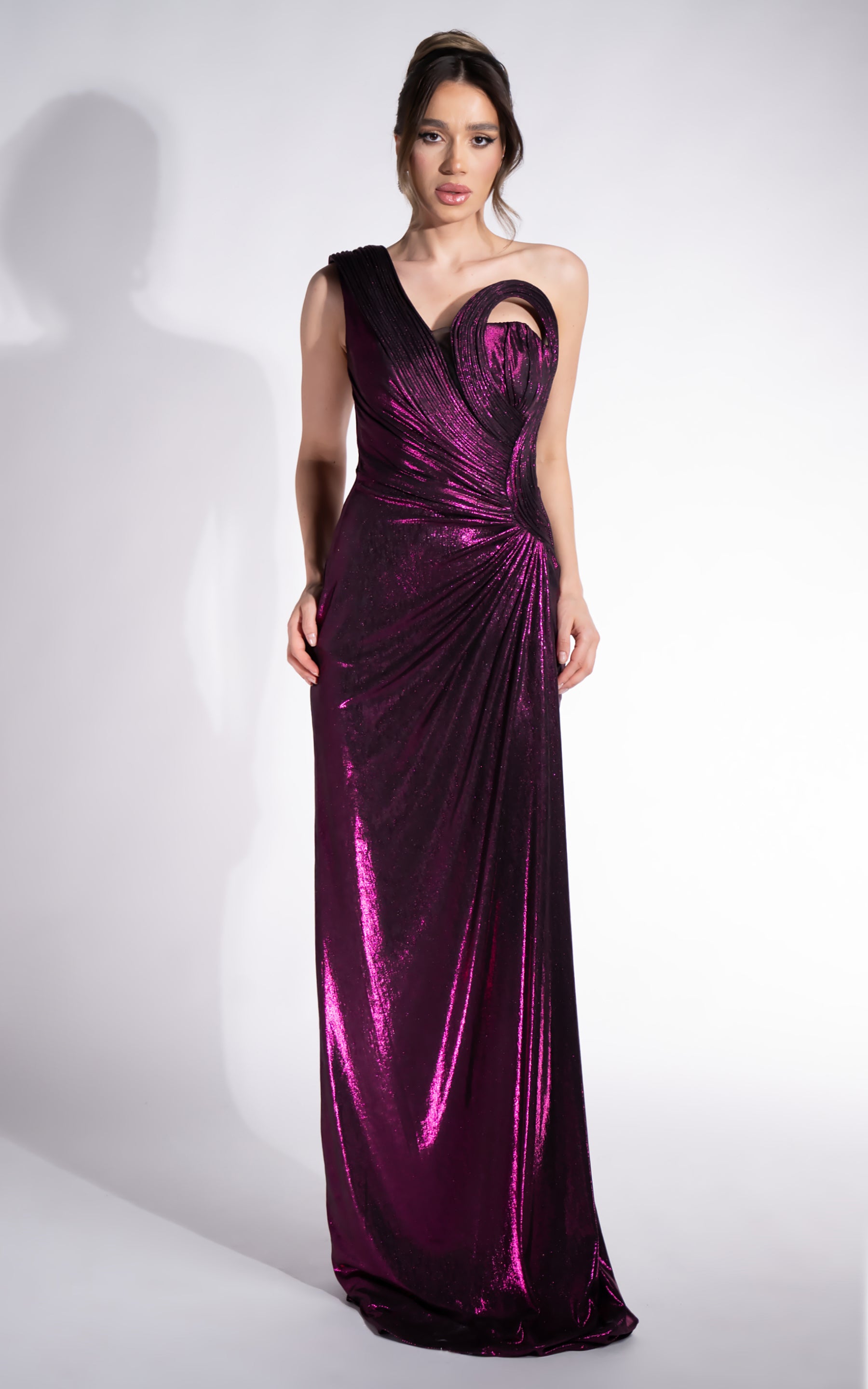 Rochie dama lunga burgundy Chantela Bogas