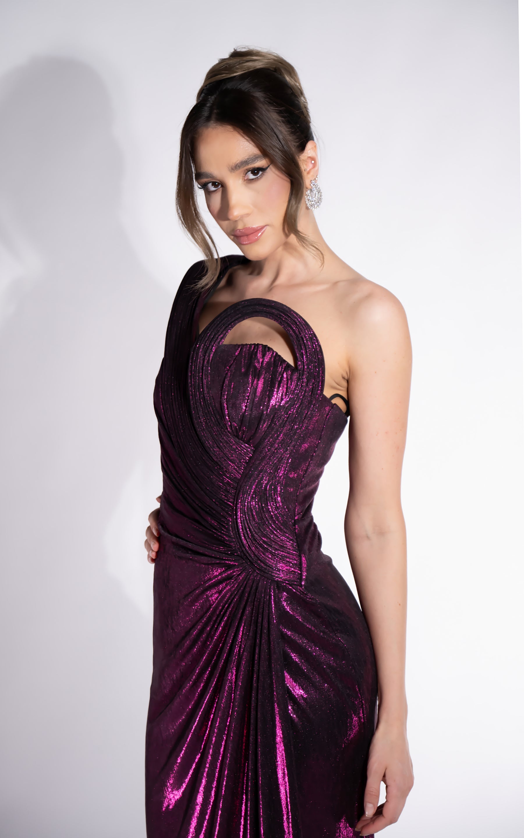 Rochie dama lunga burgundy Chantela Bogas