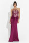 Bogas Fufly Long Burgundy Ladies Dress