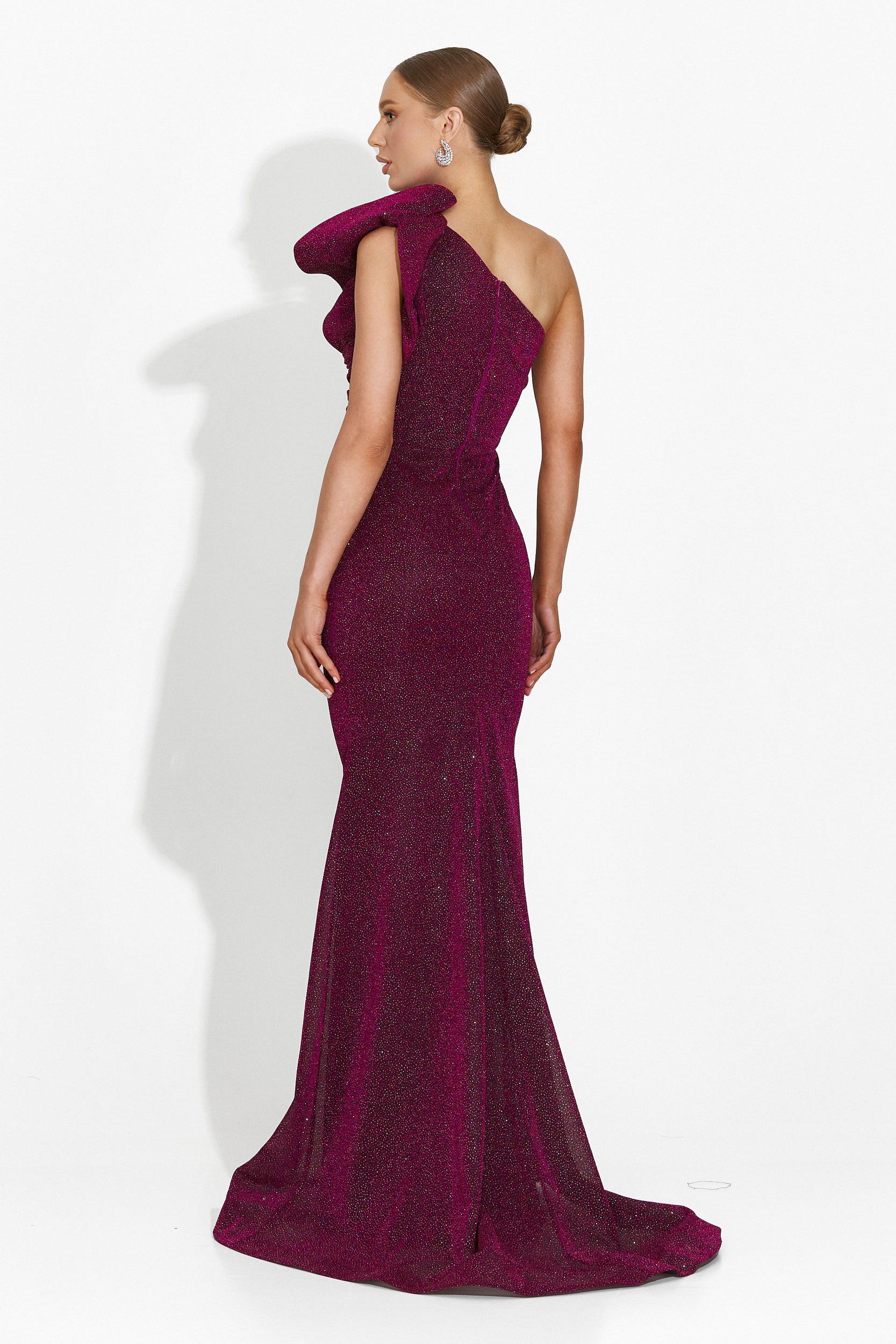 Burgundy long dress for women Maryjane Bogas