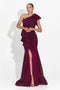 Maryjane Bogas Long Burgundy Ladies Dress