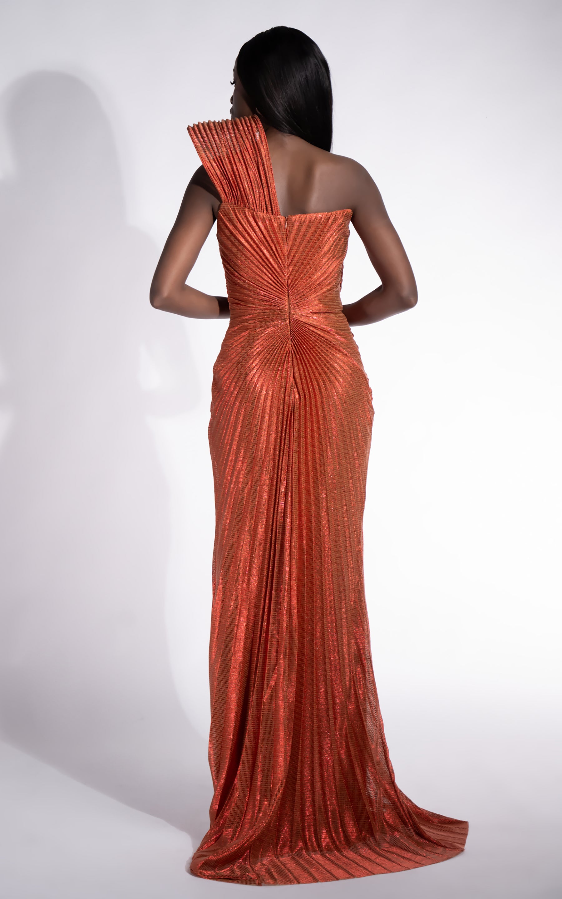 Ariael Bogas Long Brick Red Dress for Women