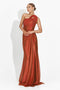 Almata Bogas Long Brick Red Dress for Women