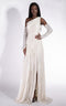 Rochie dama lunga crem Penye Bogas