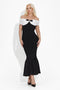 Sherimna Bogas Elegant Long Black Dress for Women