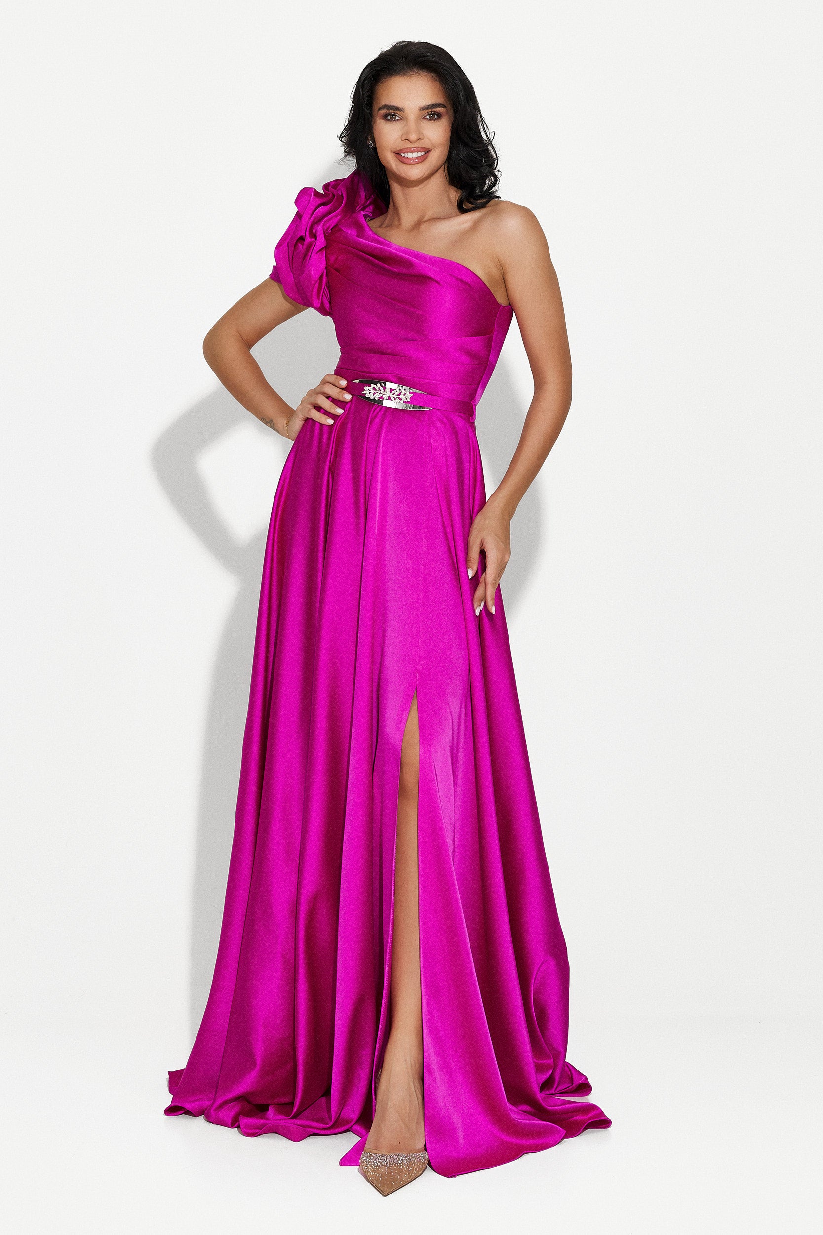 Rochie dama lunga fucsia Cimone Bogas