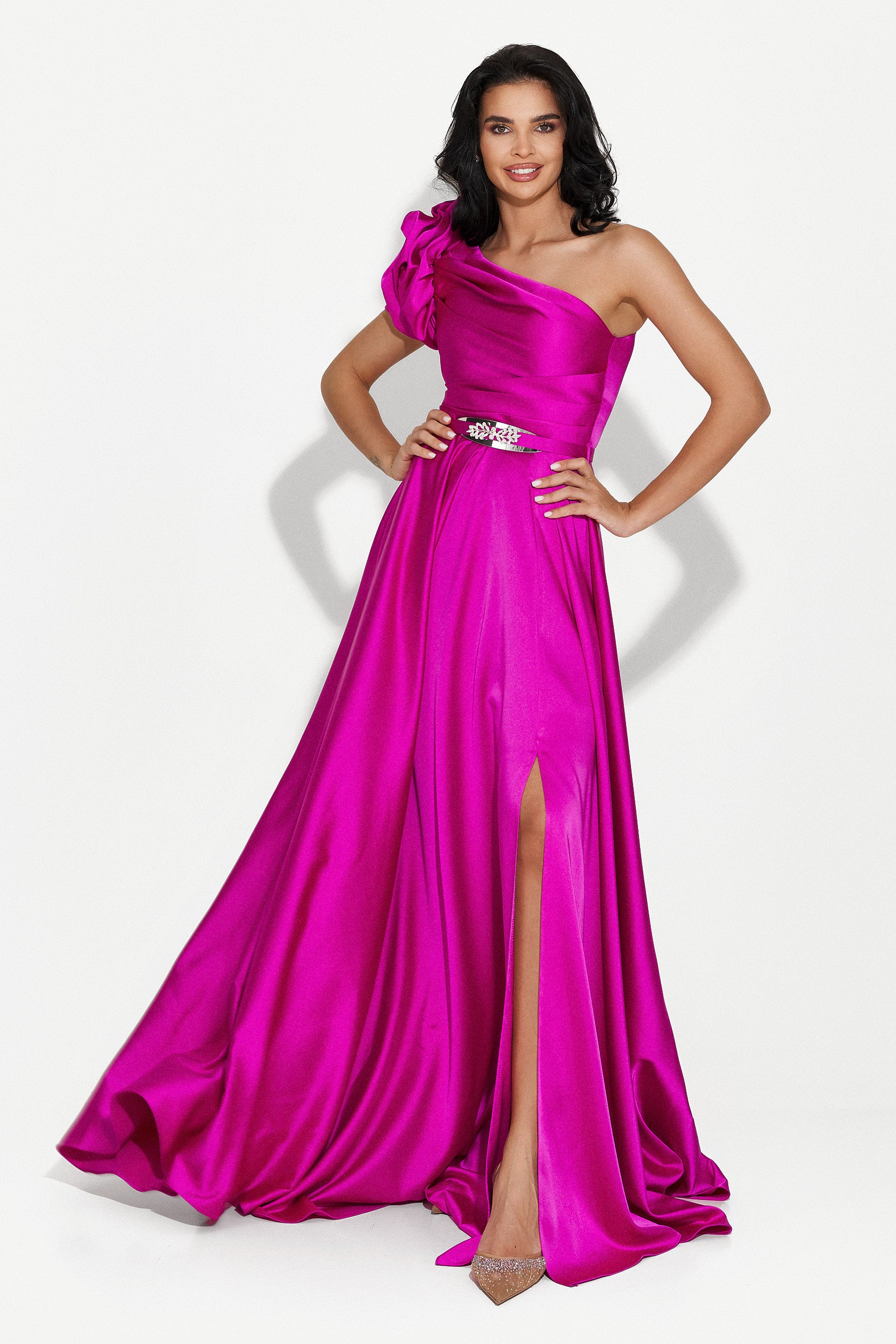 Rochie dama lunga fucsia Cimone Bogas