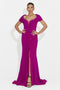 Rochie dama lunga fucsia Emilia Bogas