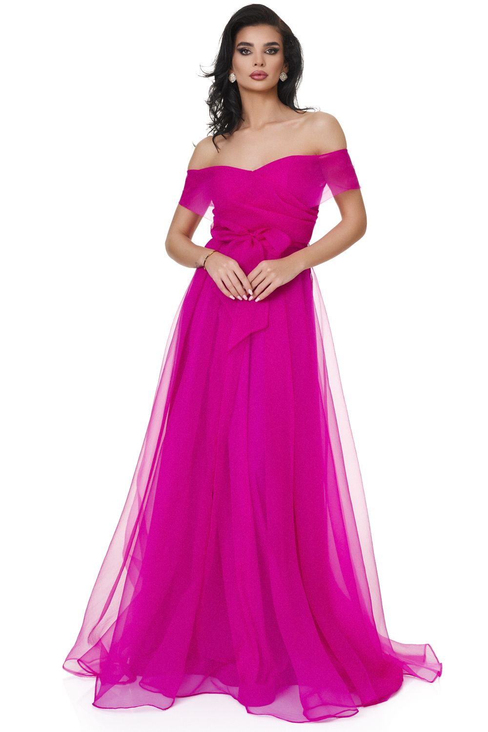 Ponamisona Bogas fuchsia long lady dress