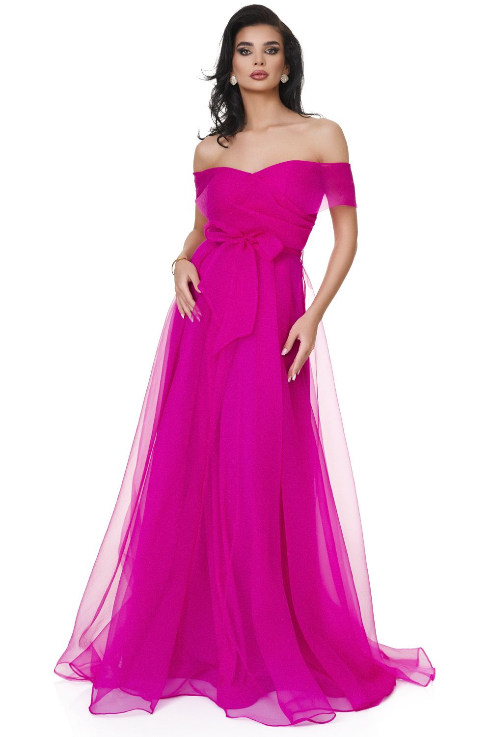 Ponamisona Bogas fuchsia long lady dress