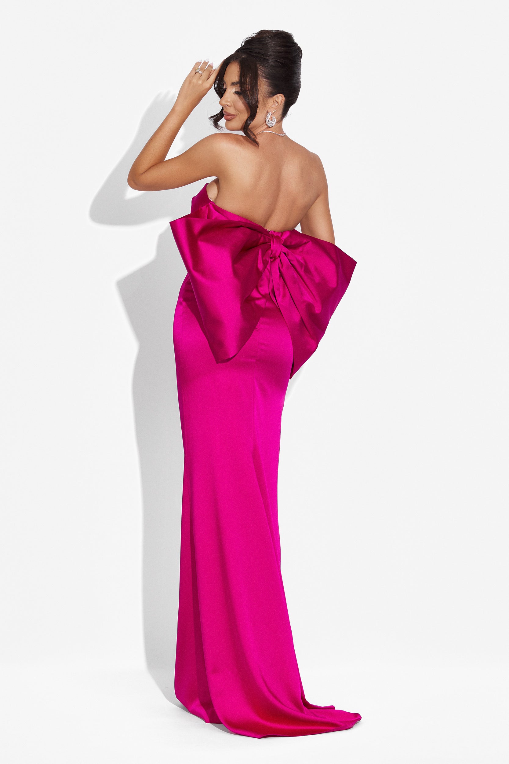 Rochie dama lunga fucsia Tanisha Bogas
