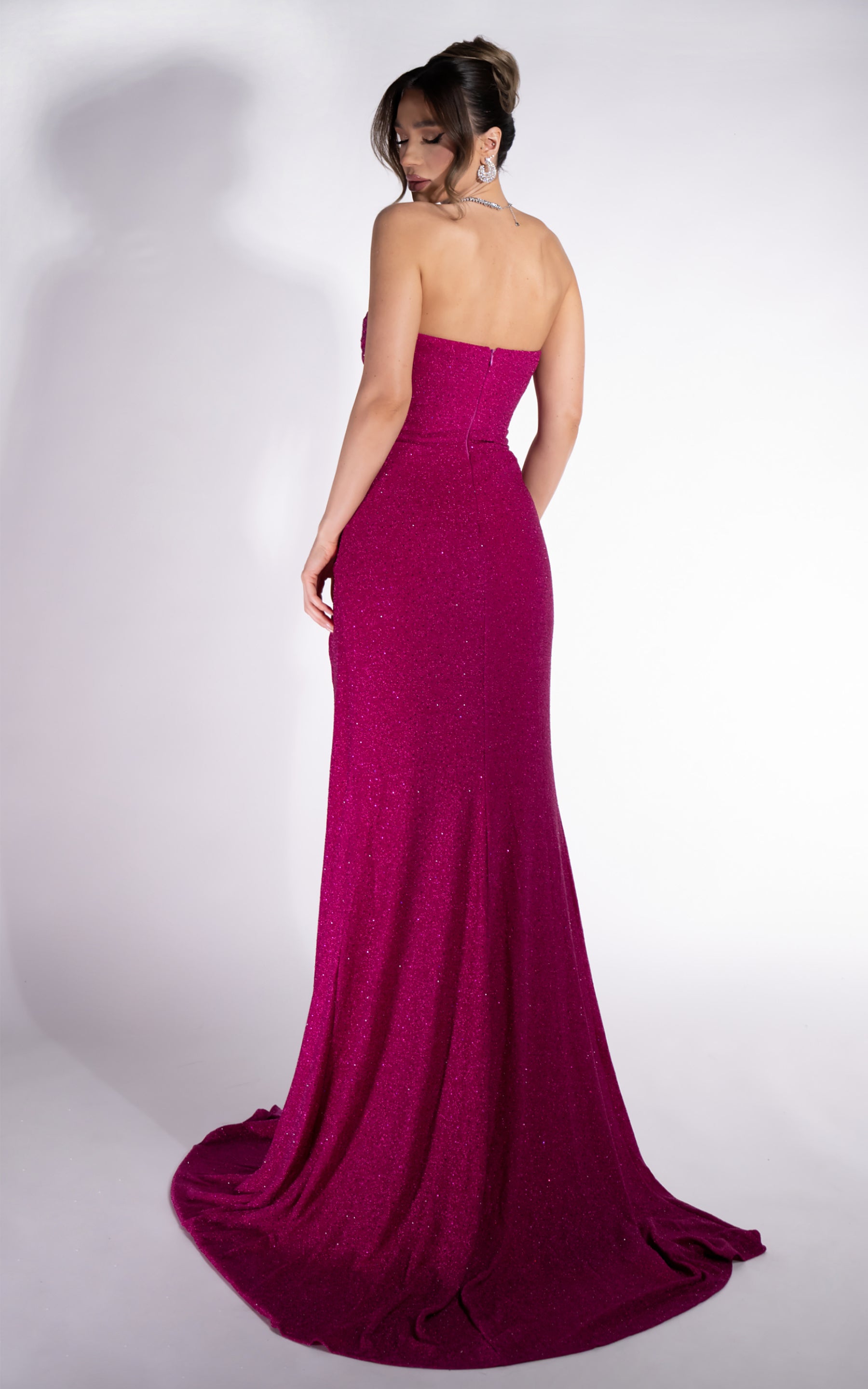 Rochie dama lunga fucsia Taylor Bogas