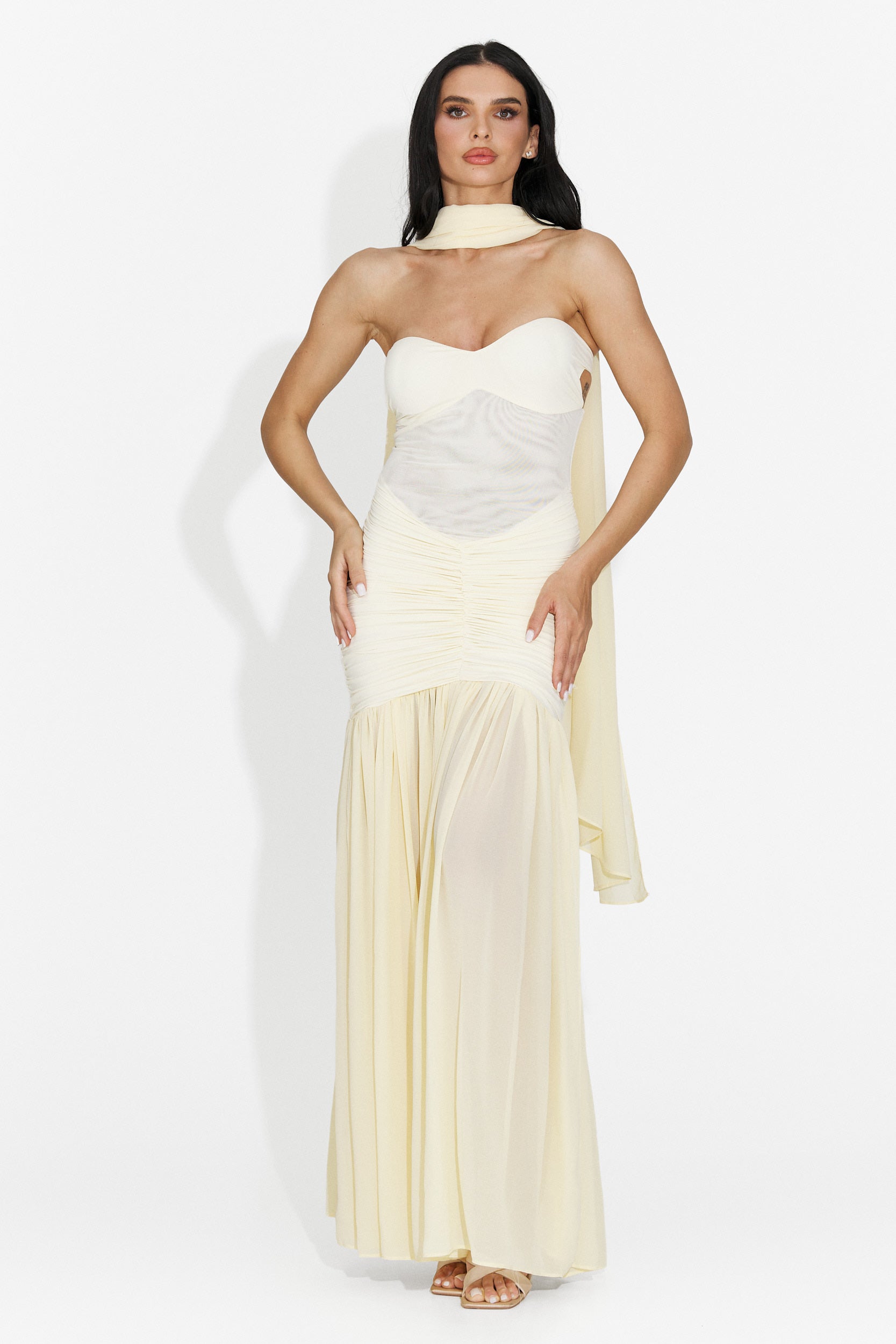 Rochie dama lunga galbena Cistela Bogas