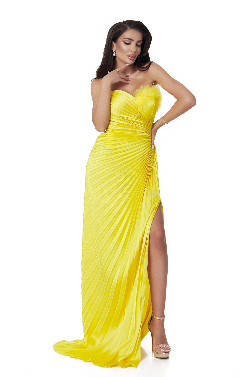 Rochie dama lunga galbena Eleftheria Bogas
