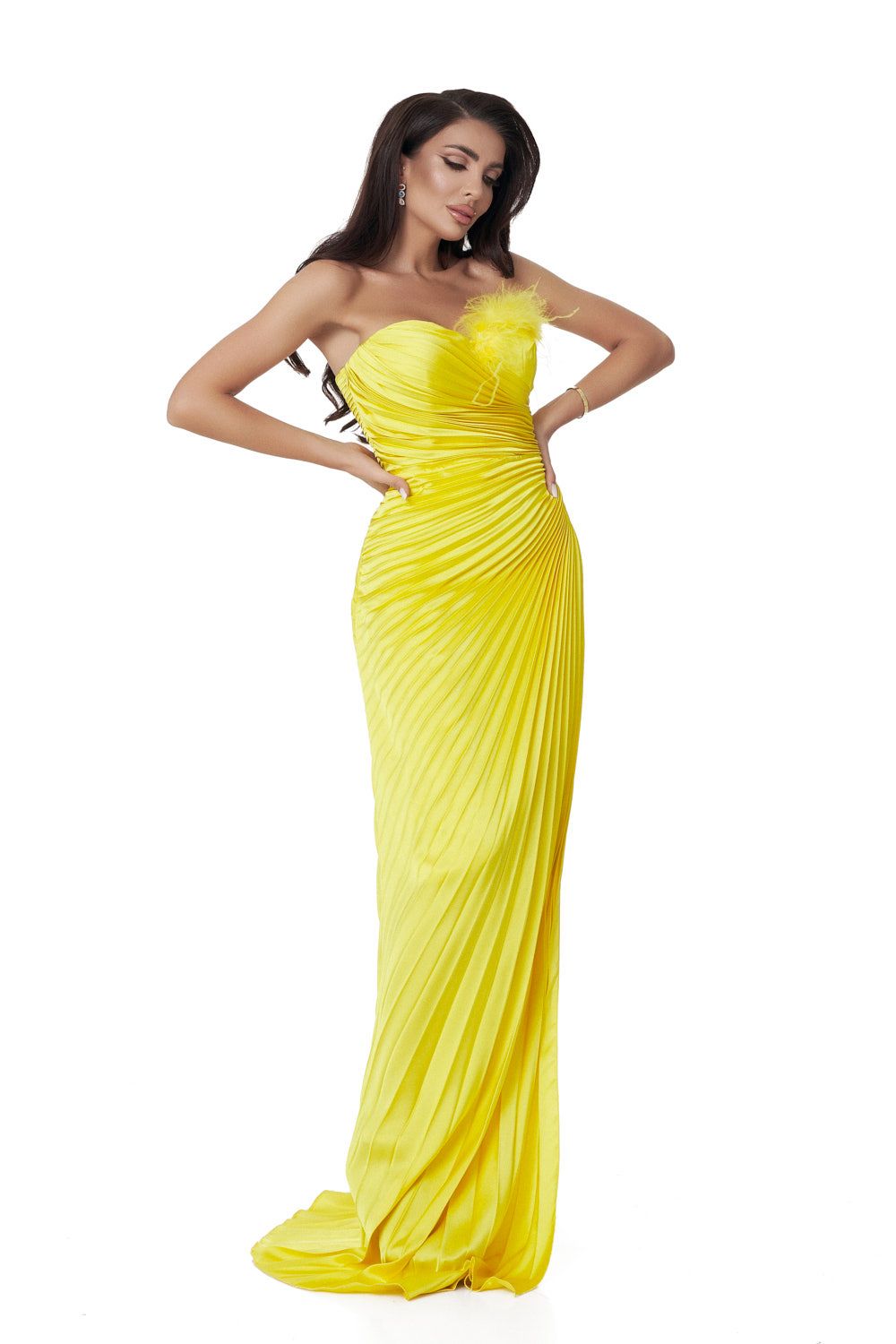 Rochie dama lunga galbena Eleftheria Bogas