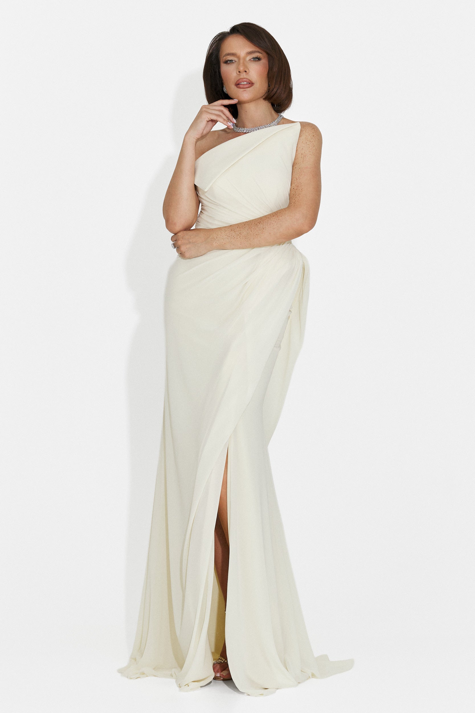 Rochie dama lunga galbena Felina Bogas