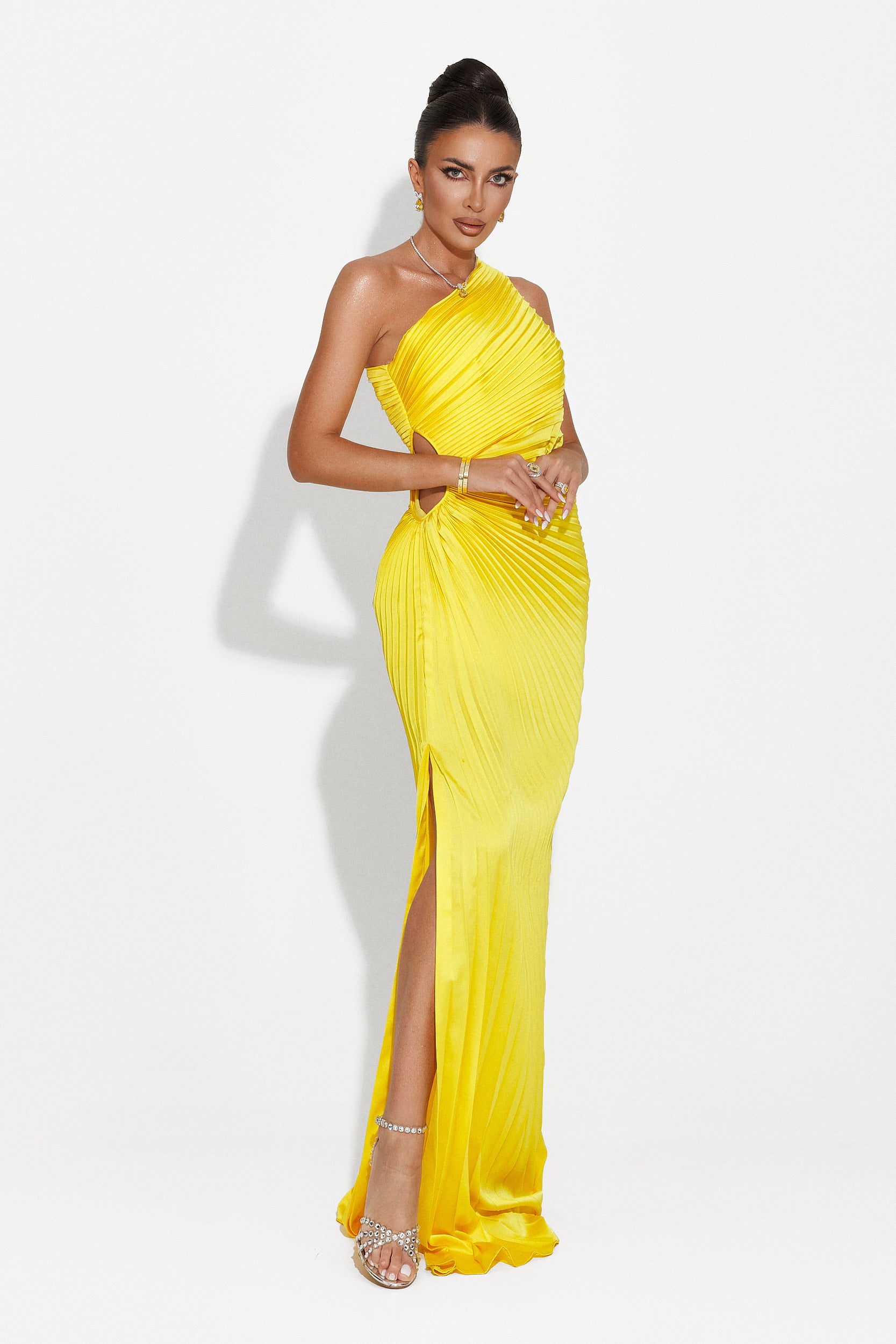 Long yellow dress for women Sanjana Bogas