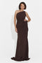 Rochie dama lunga maro Felina Bogas