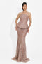 Rochie dama lunga maro Izalya Bogas