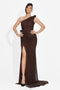 Rochie dama lunga maro Oleiana Bogas