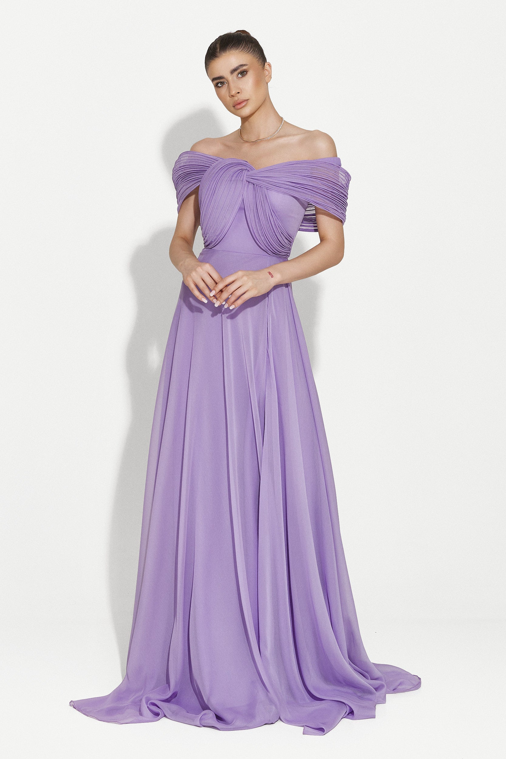 Long purple dress for women Sanibel Bogas
