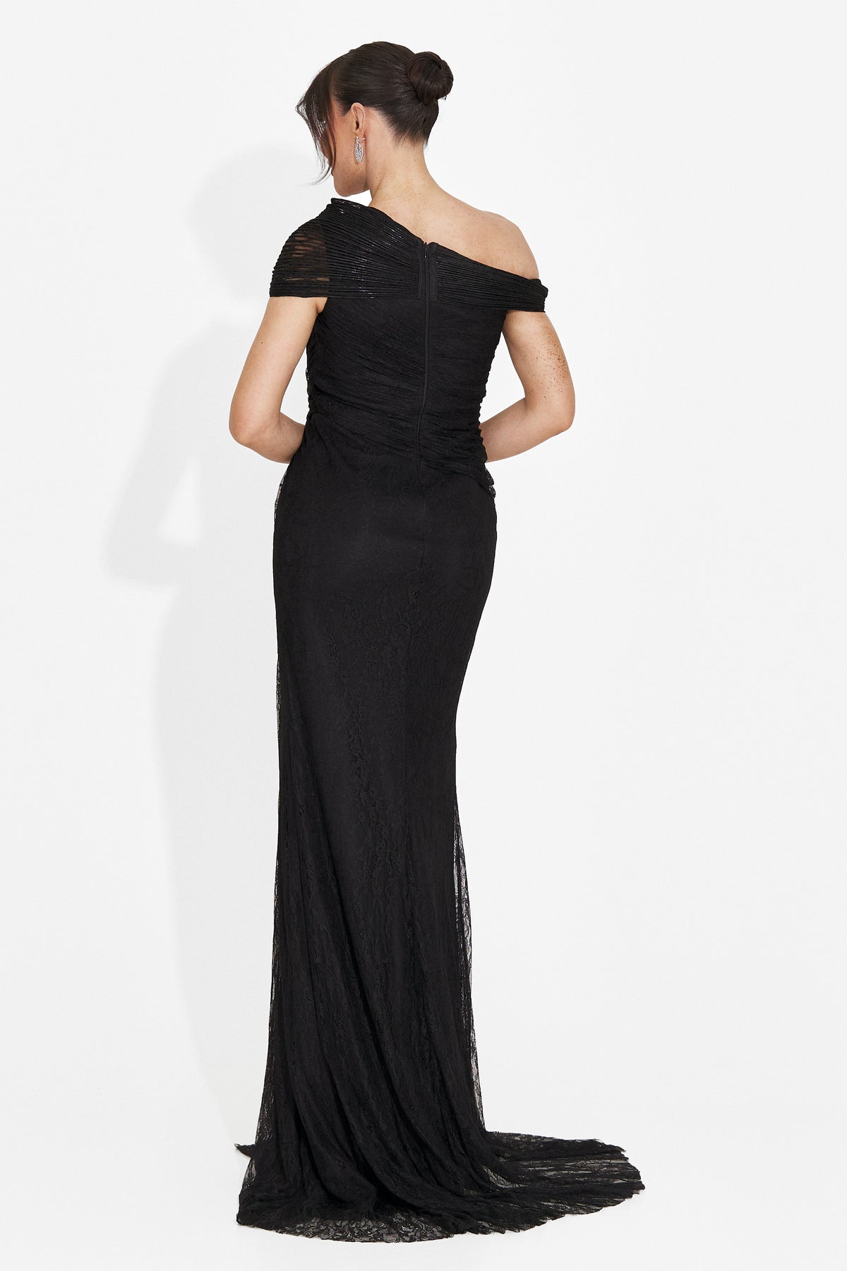 Rochie dama lunga neagra Alanea Bogas, imaginea 2 din 7