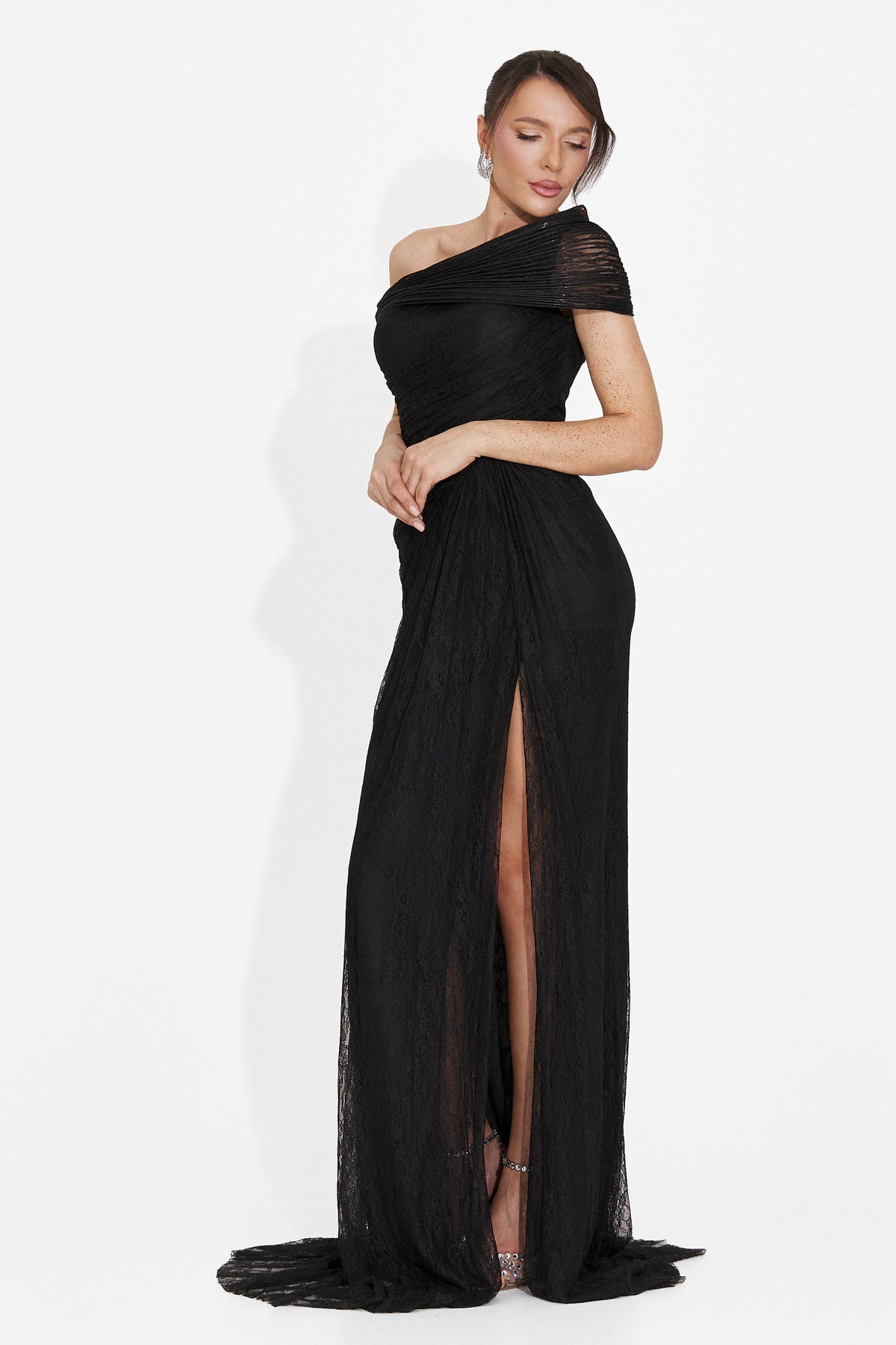 Rochie dama lunga neagra Alanea Bogas, imaginea 7 din 7