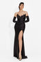 Rochie dama lunga neagra Aleksa Bogas
