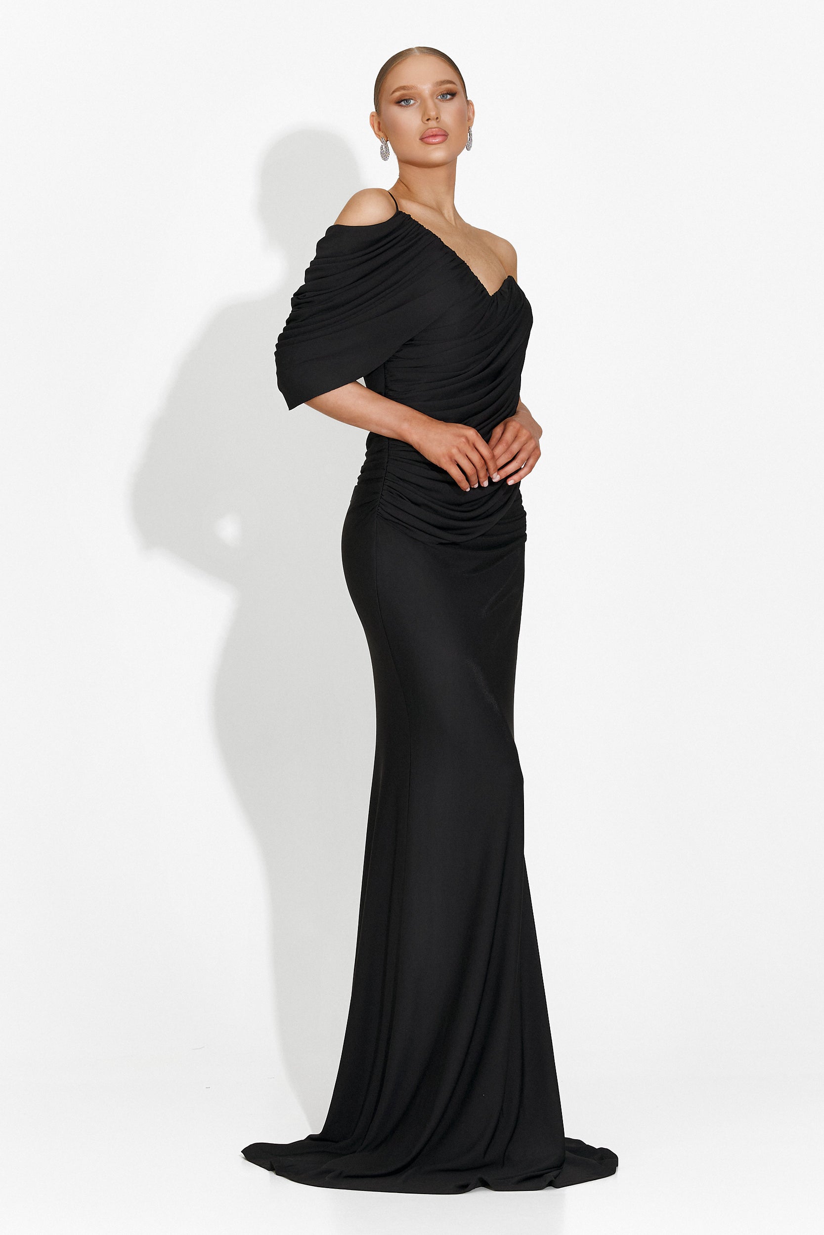 Rochie dama lunga neagra Alethia Bogas