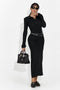Rochie dama lunga neagra Amberlin Bogas