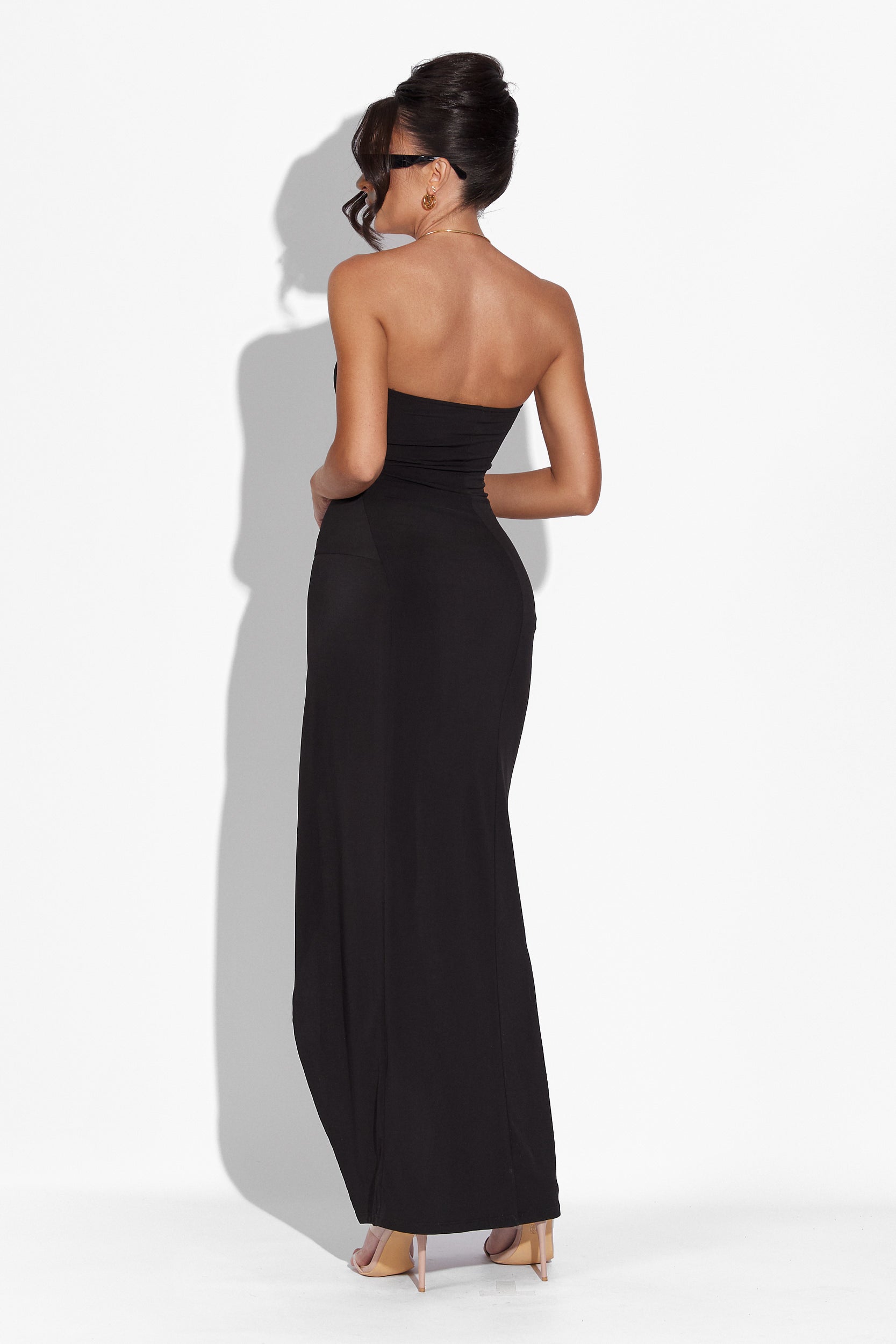 Rochie dama lunga neagra Arona Bogas