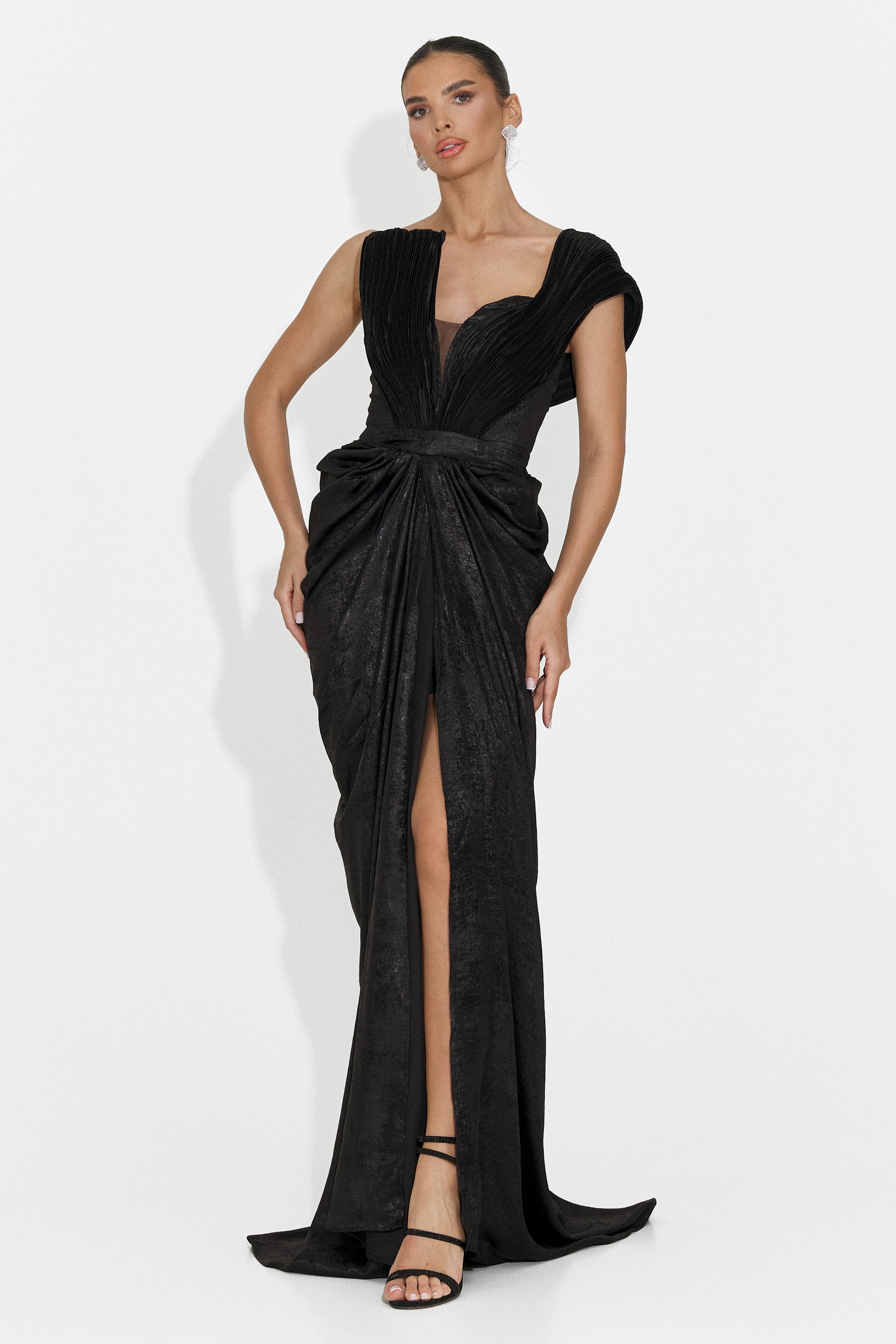 Rochie dama lunga neagra Becker Bogas
