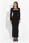 Chieko Bogas Long Black Dress for Women