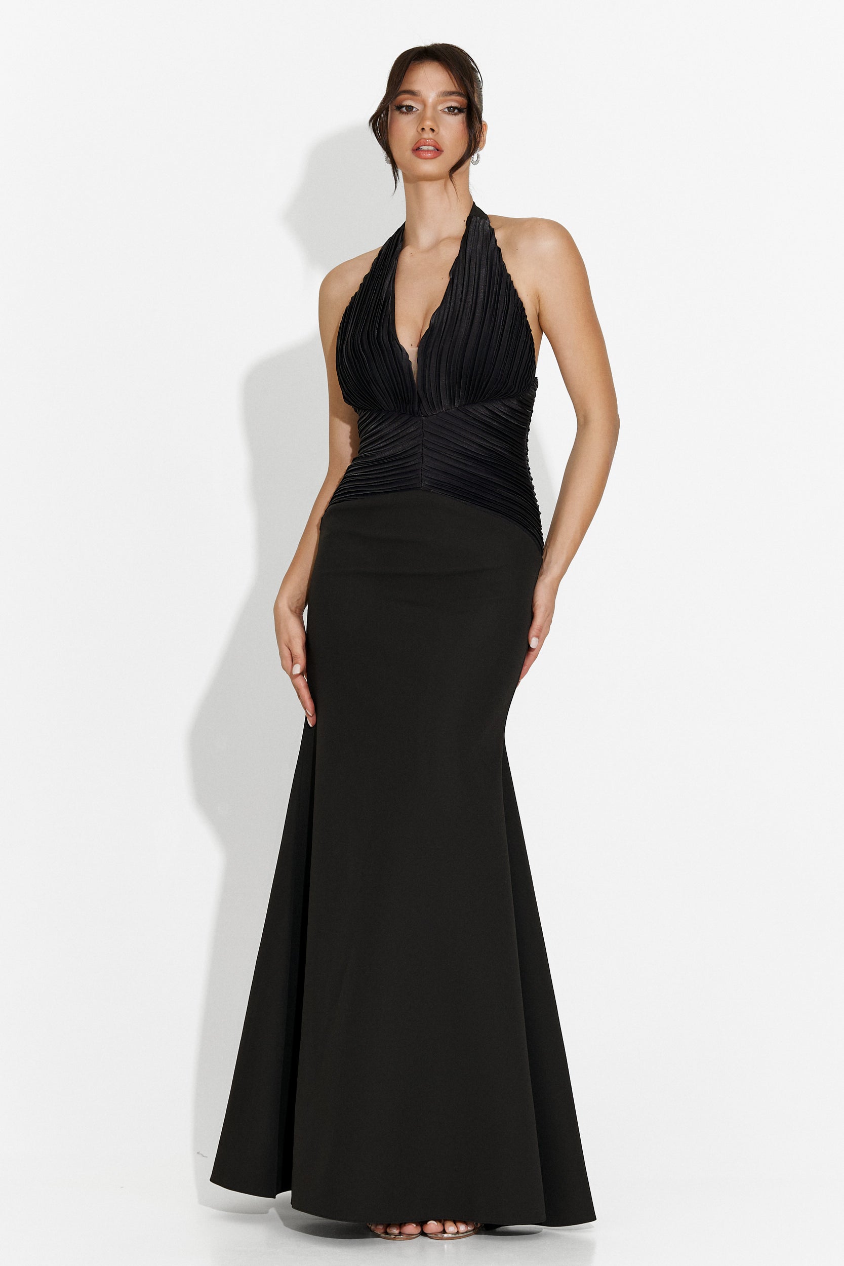 Cicy Bogas Long Black Dress for Women