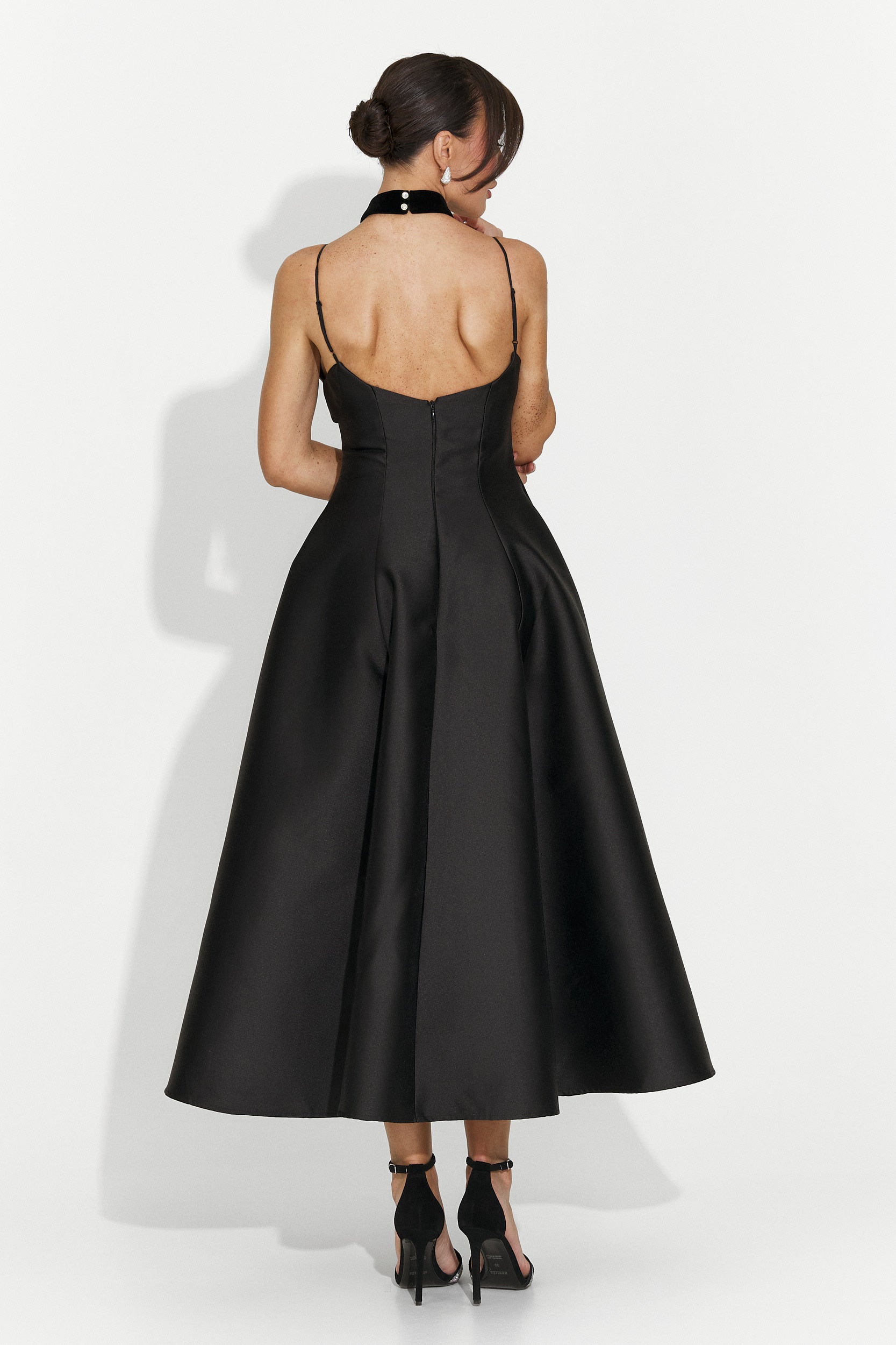 Rochie dama lunga neagra Coriza Bogas